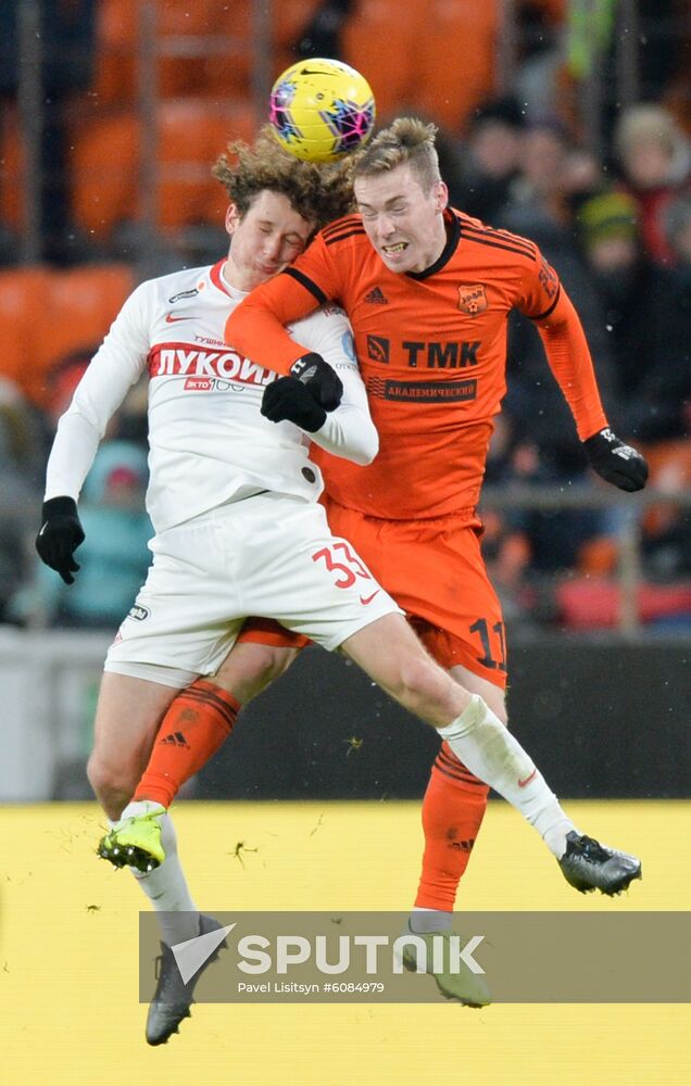 Russia Soccer Premier-League Ural - Spartak