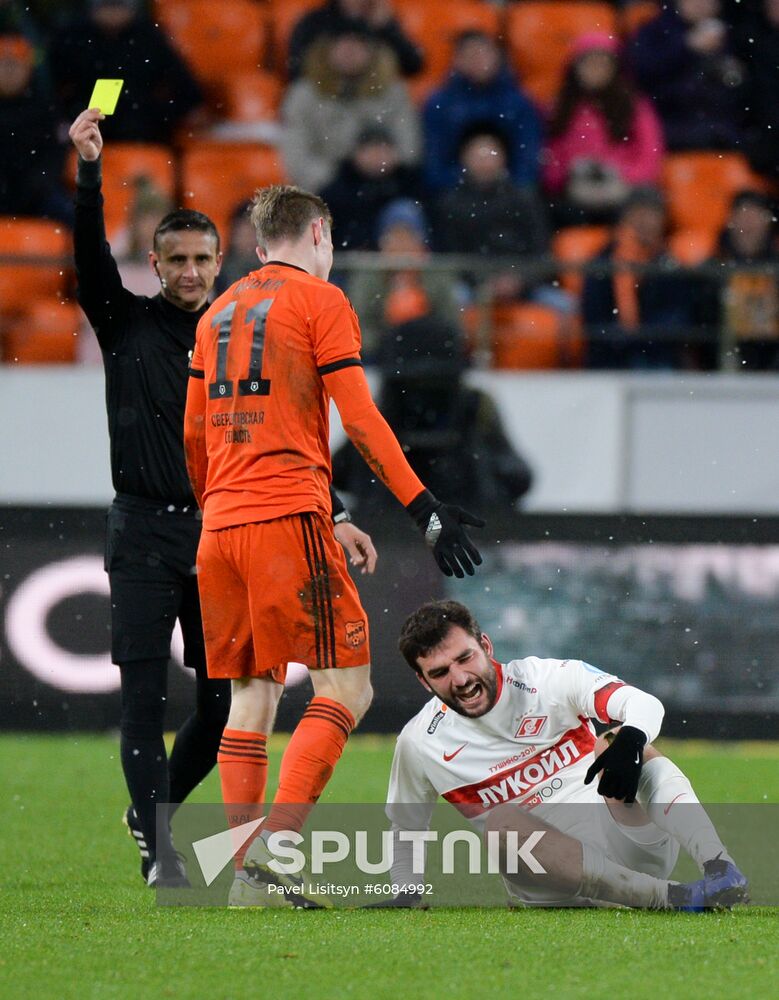 Russia Soccer Premier-League Ural - Spartak