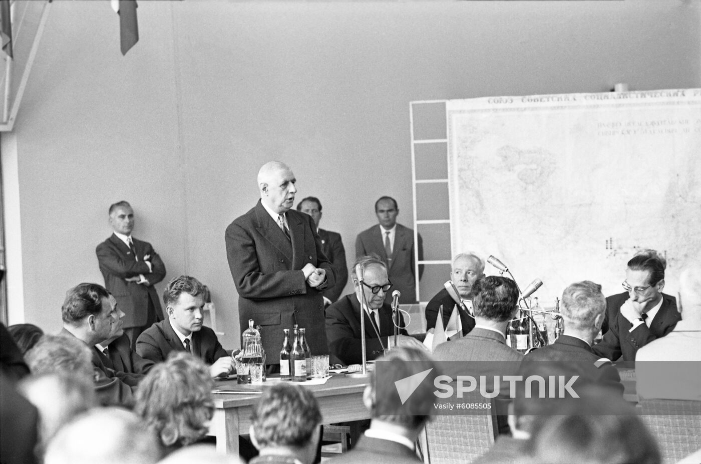 President of France Charles de Gaulle visits USSR