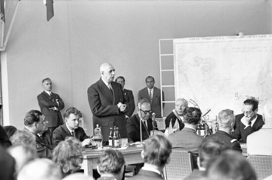 President of France Charles de Gaulle visits USSR