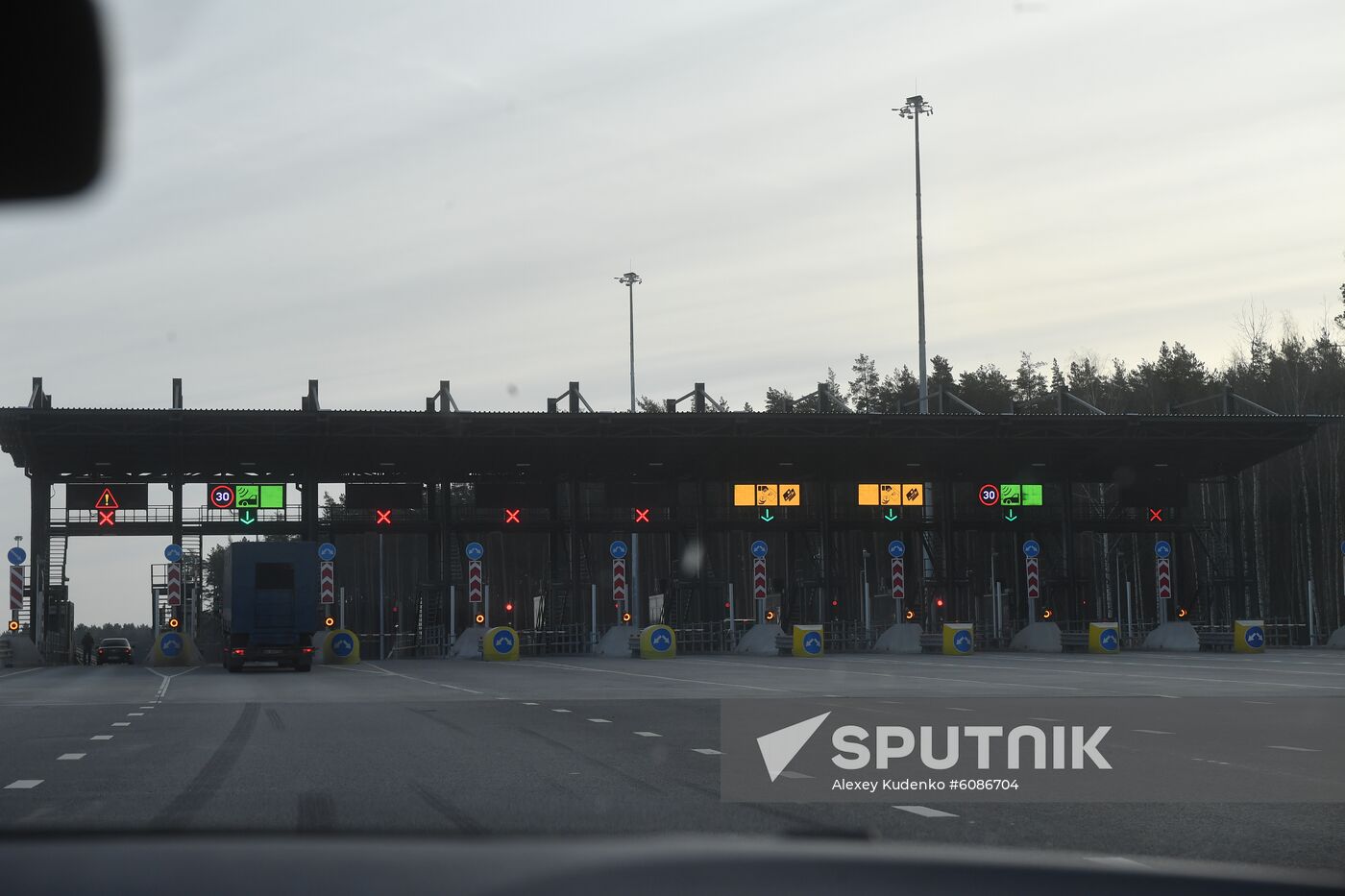 Russia Moscow St. Petersburg Highway