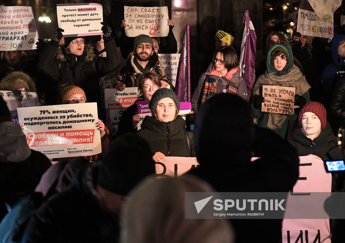 Russia Women Protest 