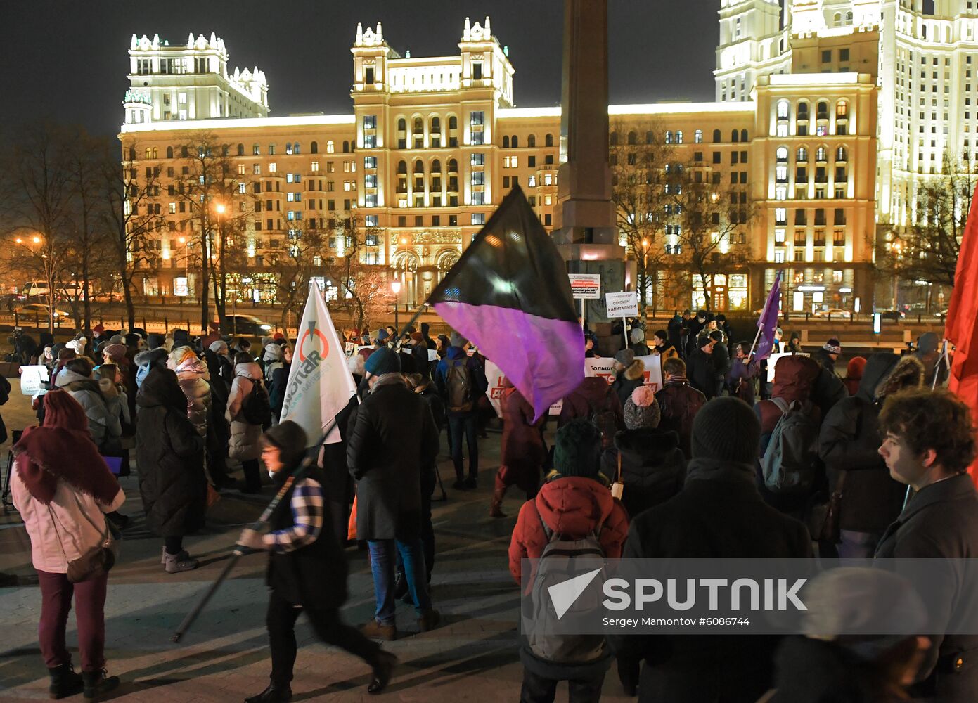 Russia Women Protest 