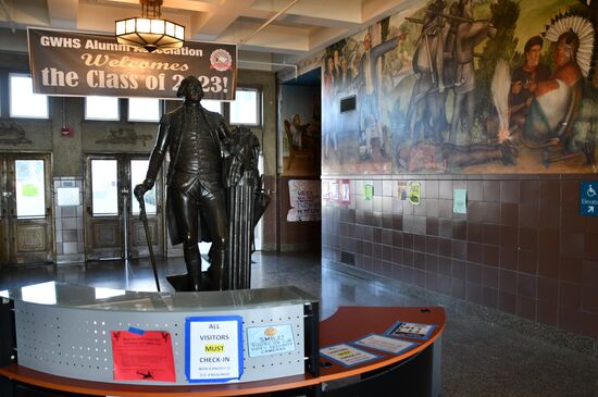 US George Washington High School Frescoes