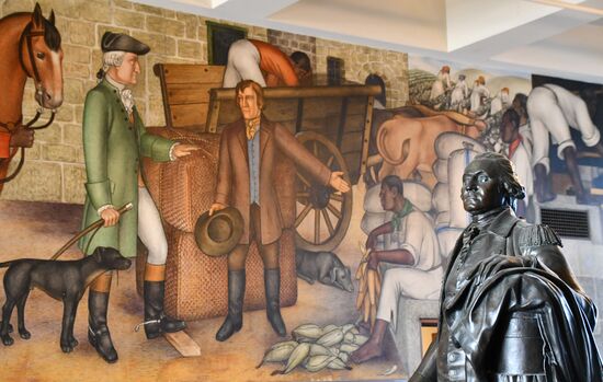 US George Washington High School Frescoes