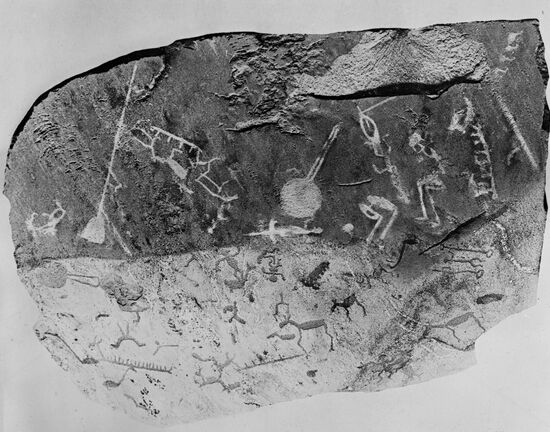 Rock paintings from Lake Onega