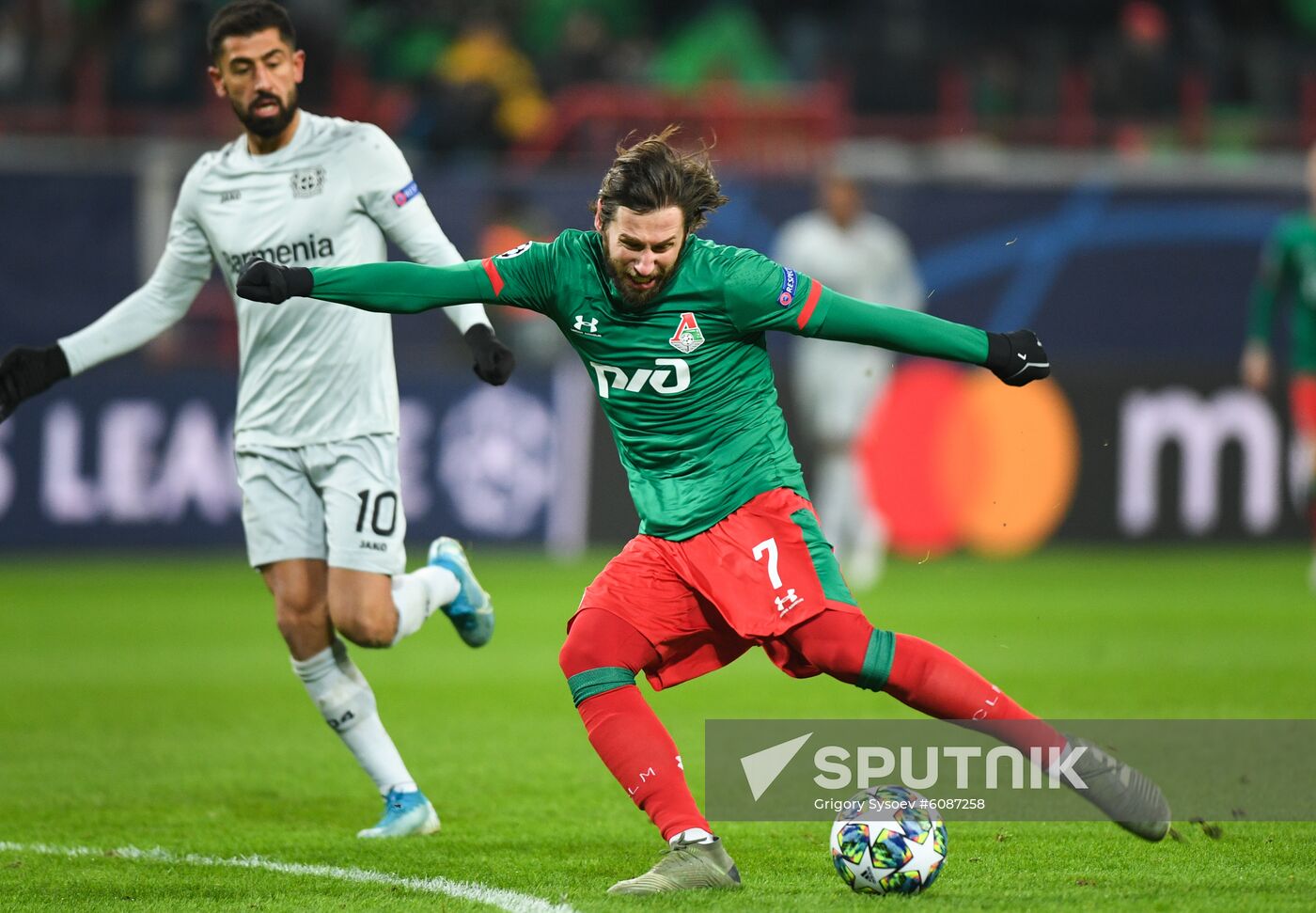 Russia Soccer Champions League Lokomotiv - Bayer 04