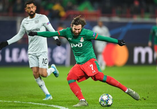 Russia Soccer Champions League Lokomotiv - Bayer 04 