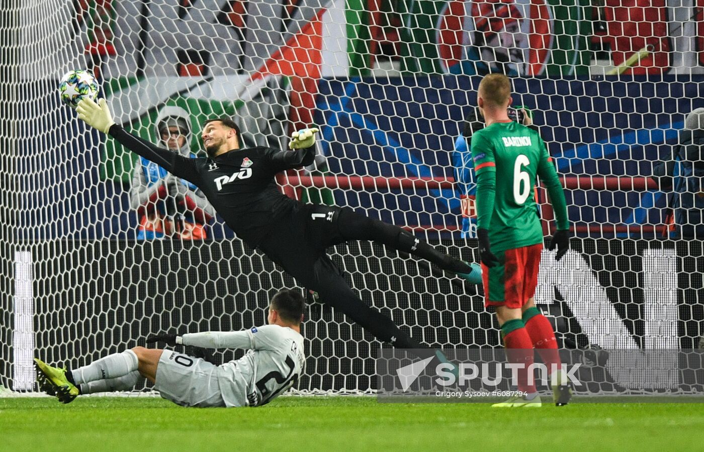 Russia Soccer Champions League Lokomotiv - Bayer 04