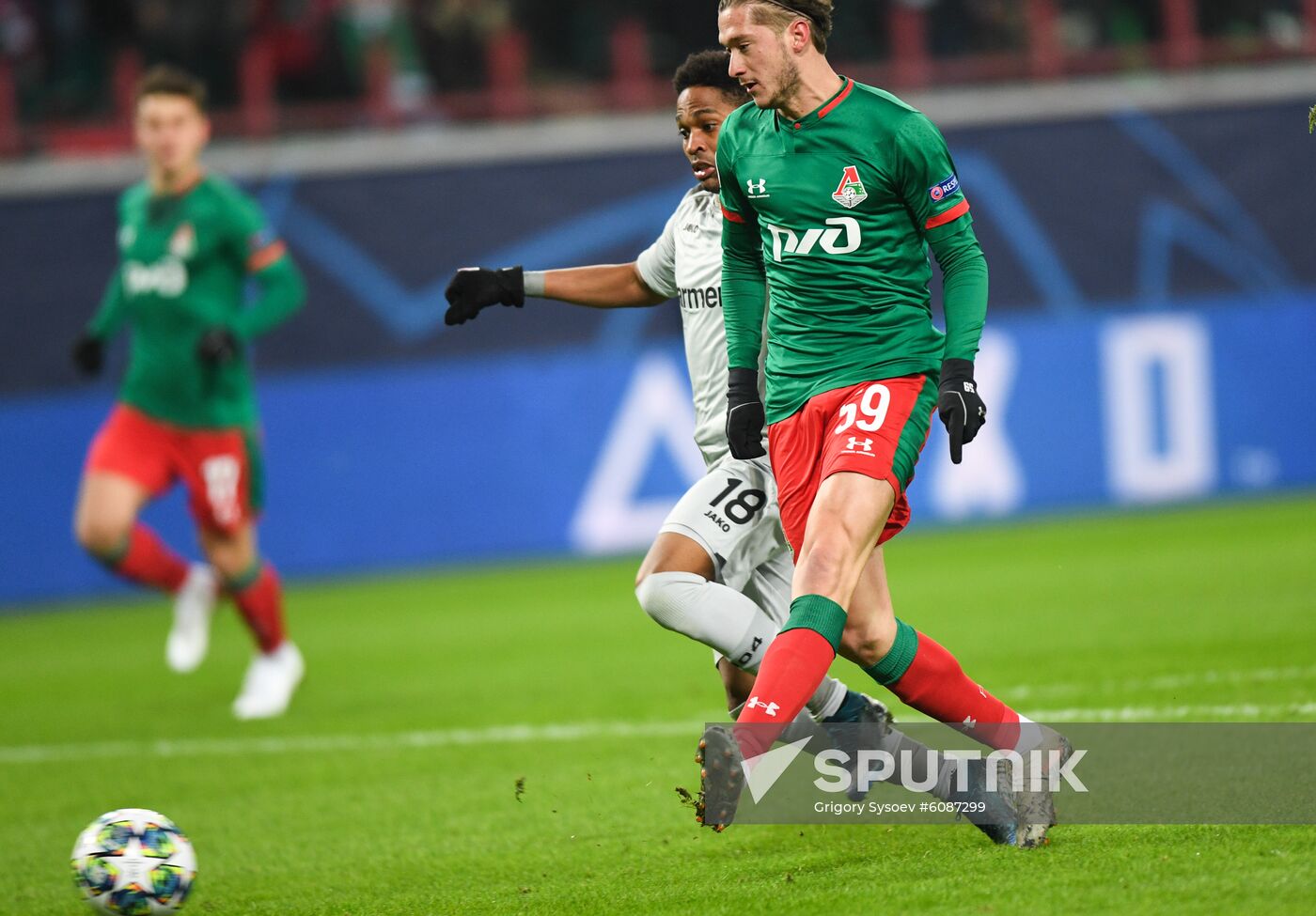 Russia Soccer Champions League Lokomotiv - Bayer 04 