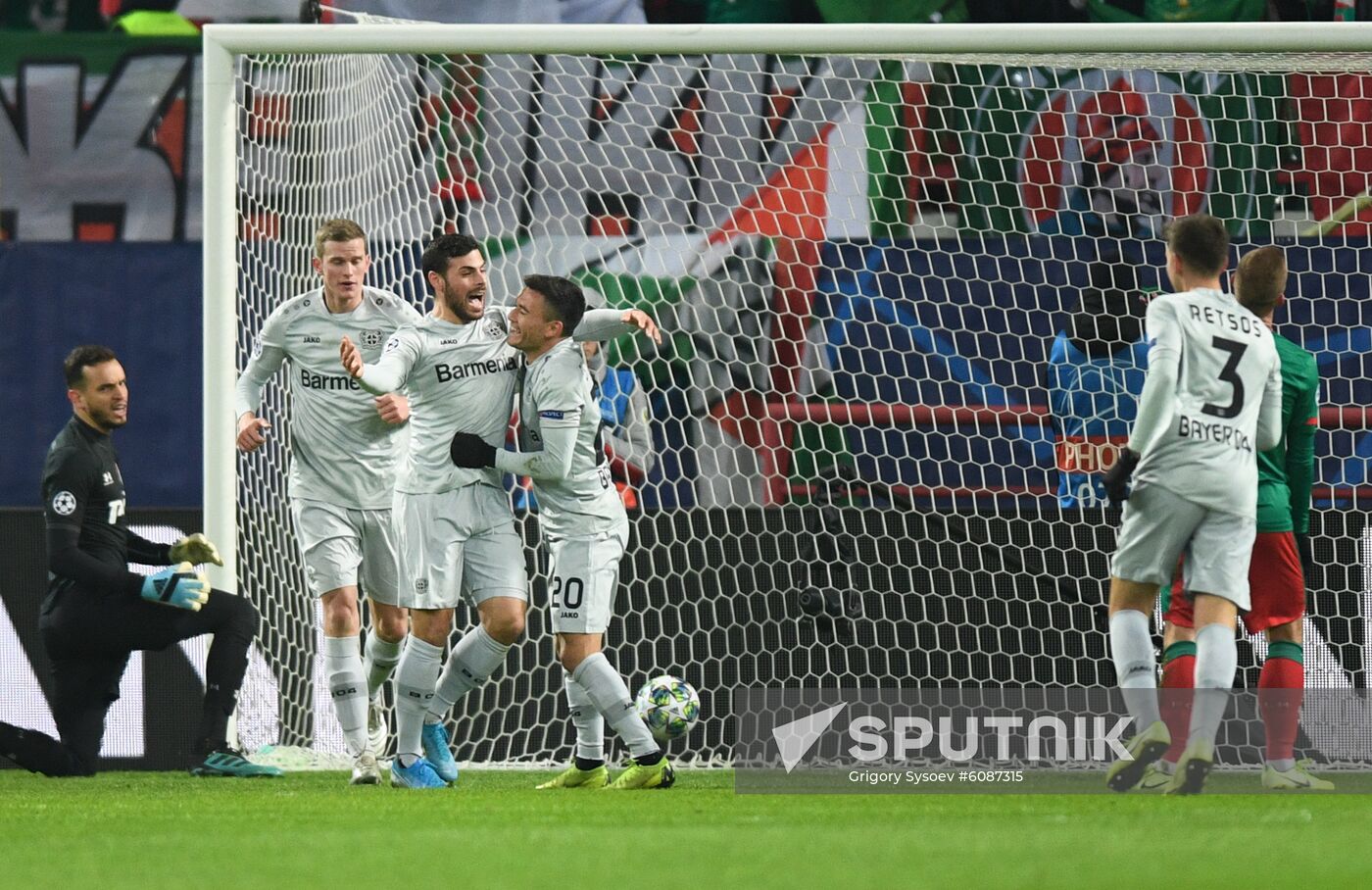Russia Soccer Champions League Lokomotiv - Bayer 04