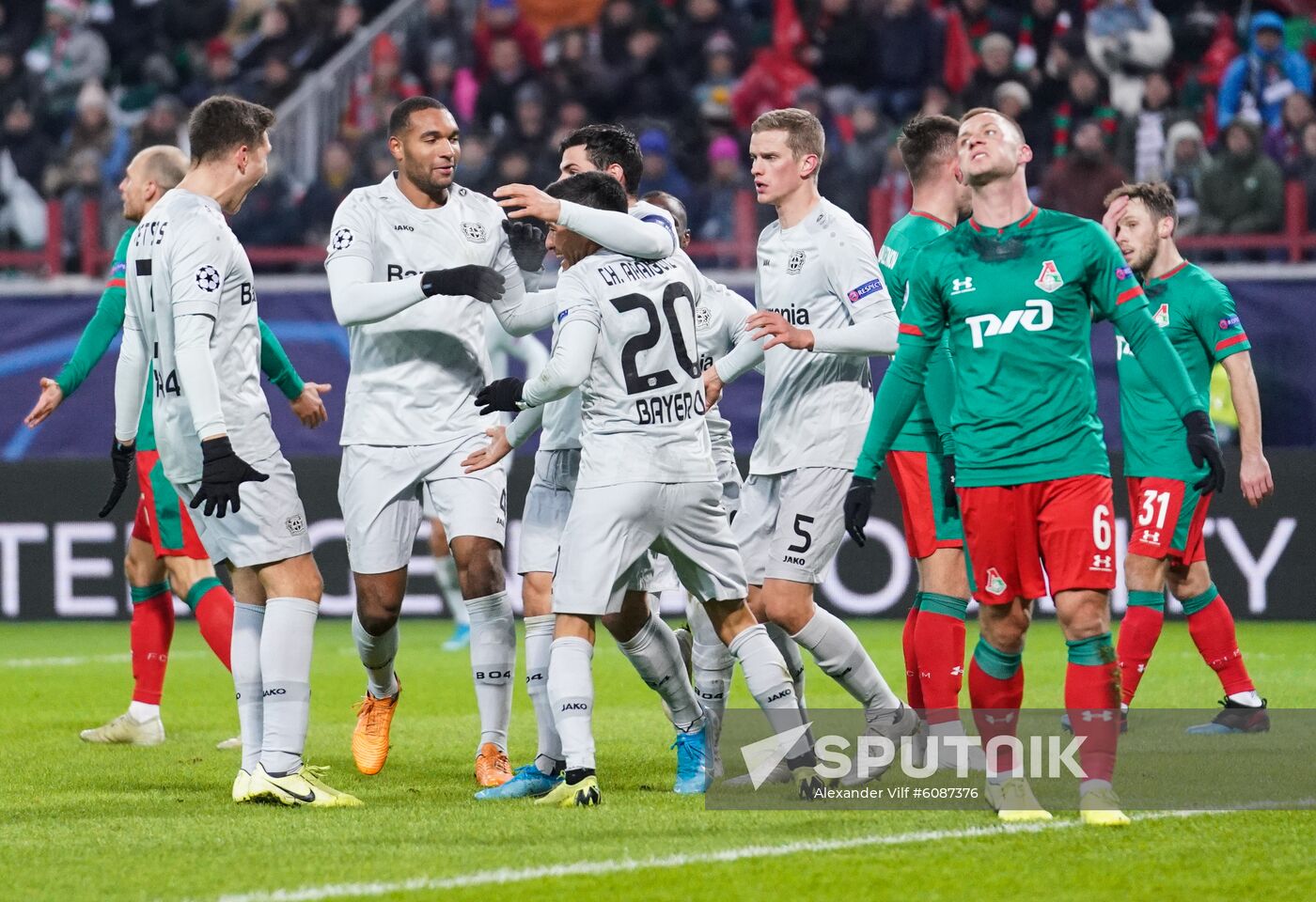 Russia Soccer Champions League Lokomotiv - Bayer 04