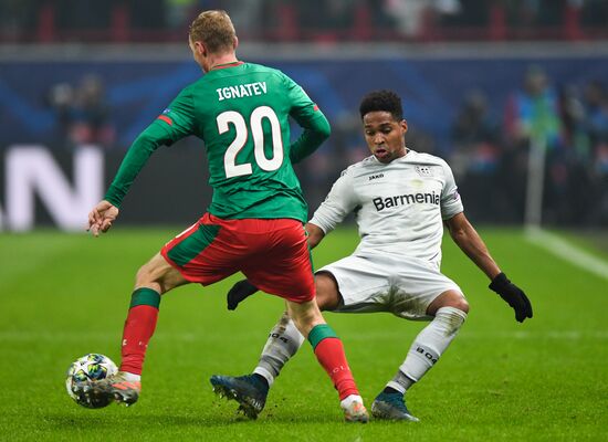 Russia Soccer Champions League Lokomotiv - Bayer 04 