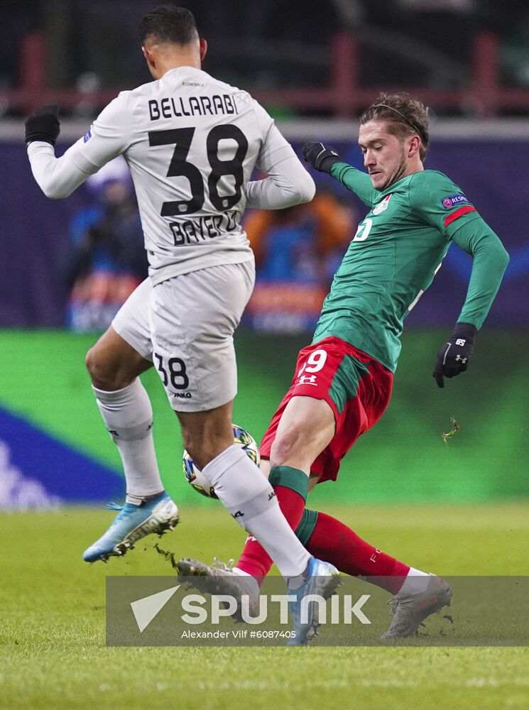 Russia Soccer Champions League Lokomotiv - Bayer 04