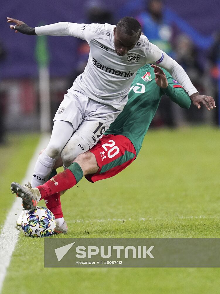 Russia Soccer Champions League Lokomotiv - Bayer 04