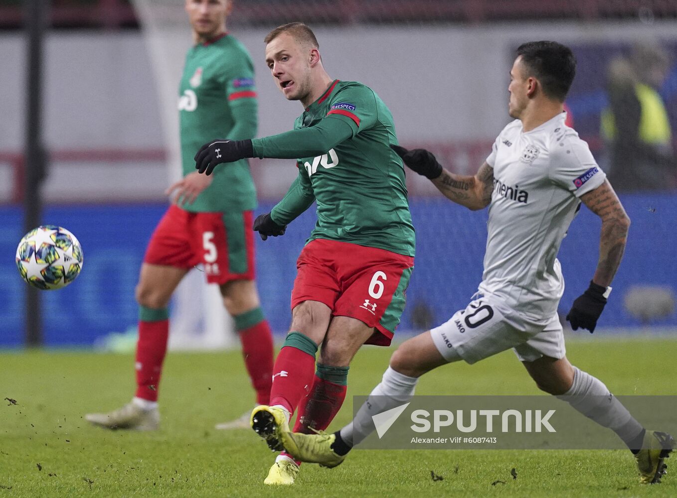 Russia Soccer Champions League Lokomotiv - Bayer 04