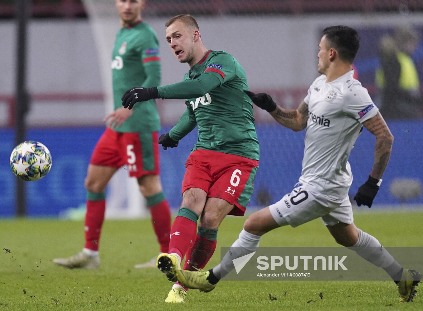 Russia Soccer Champions League Lokomotiv - Bayer 04 