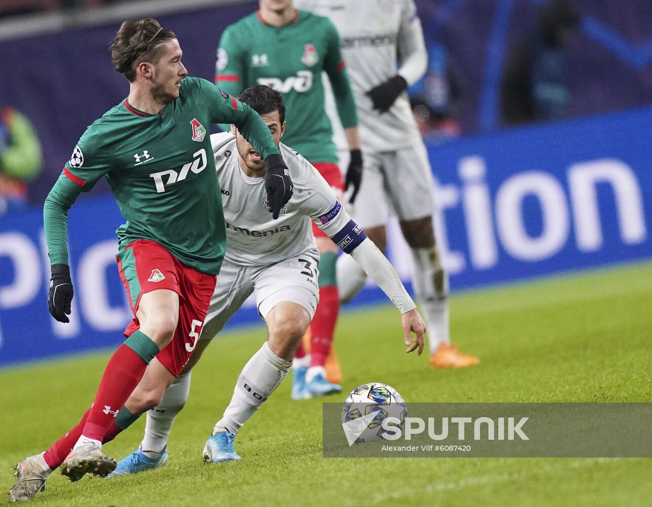 Russia Soccer Champions League Lokomotiv - Bayer 04