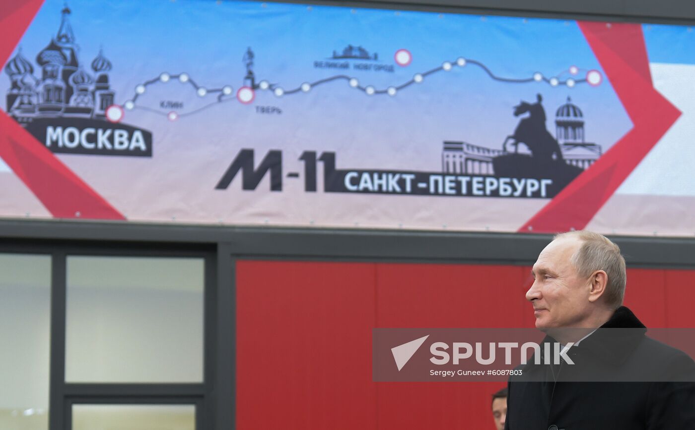 Russia Moscow St. Petersburg Highway