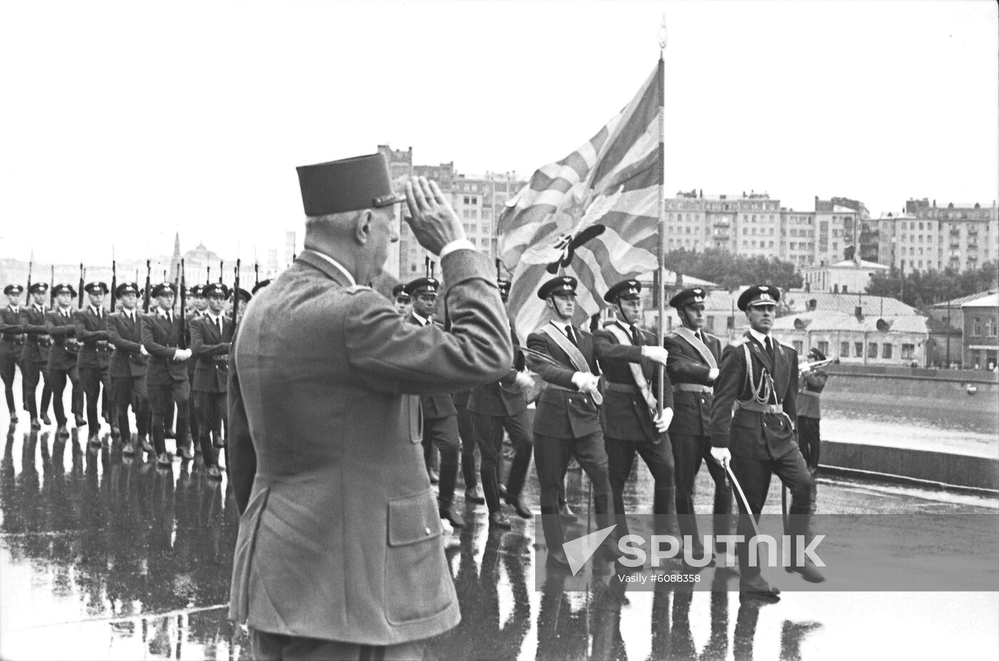 President of France Charles de Gaulle visits USSR