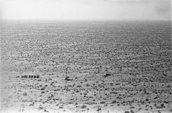 Drilling team in Kara Kum Desert