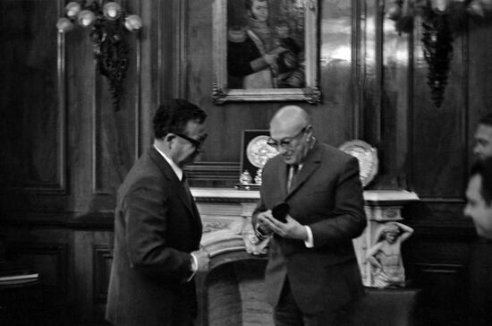 President of Chile Salvador Allende and Soviet surgeon Alexander VIshnevsky