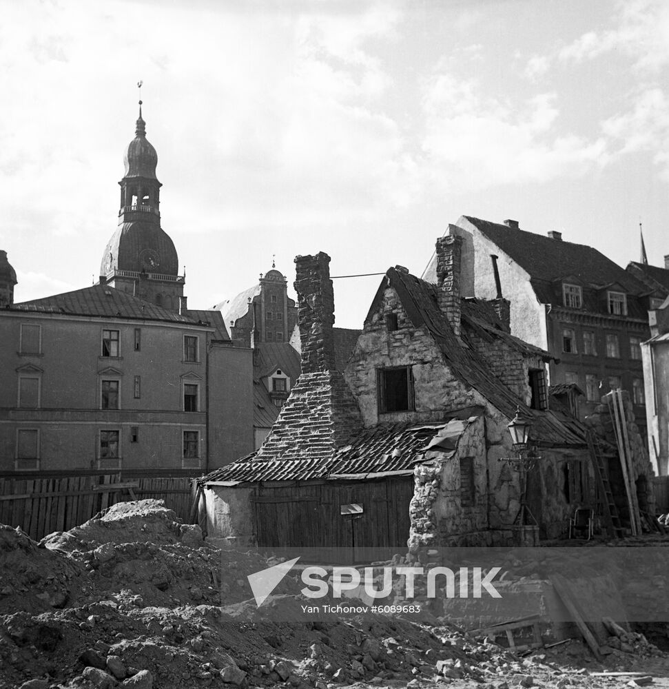 Riga after Nazi occupation
