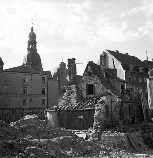 Riga after Nazi occupation