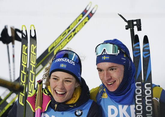 Sweden Biathlon World Cup Single Mixed Relay