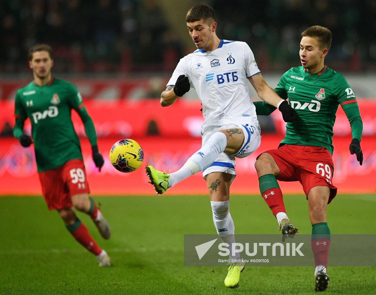 Russia Soccer Premier-League Lokomotiv - Dinamo