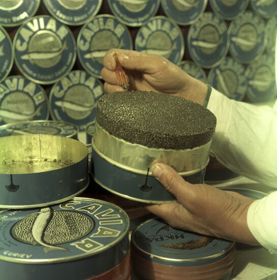 Guryev fish cannery in Kazakhstan