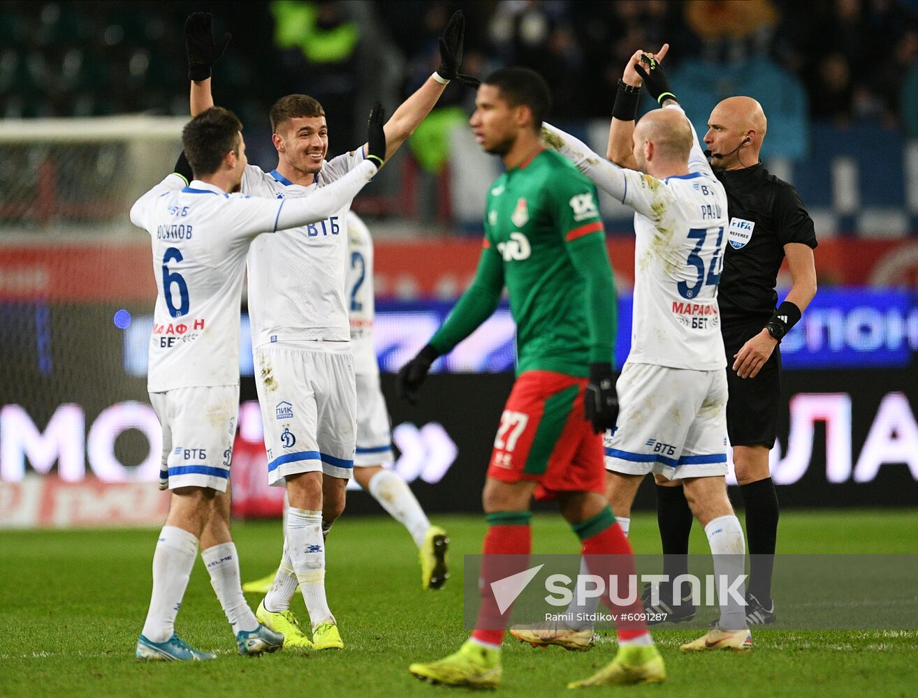 Russia Soccer Premier-League Lokomotiv - Dinamo
