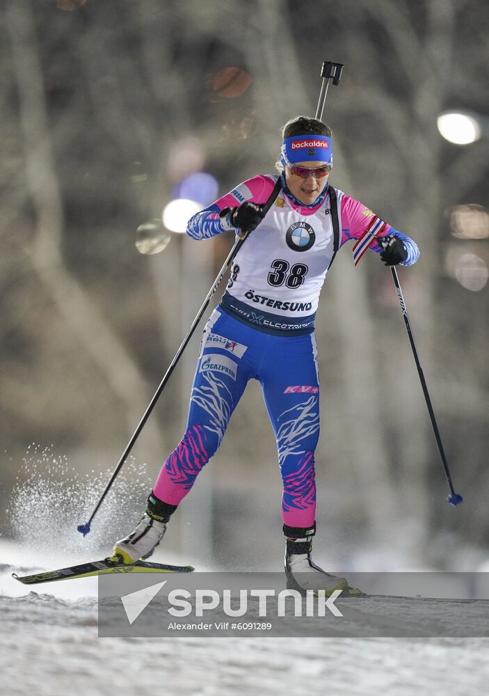 Sweden Biathlon World Cup Women Sprint