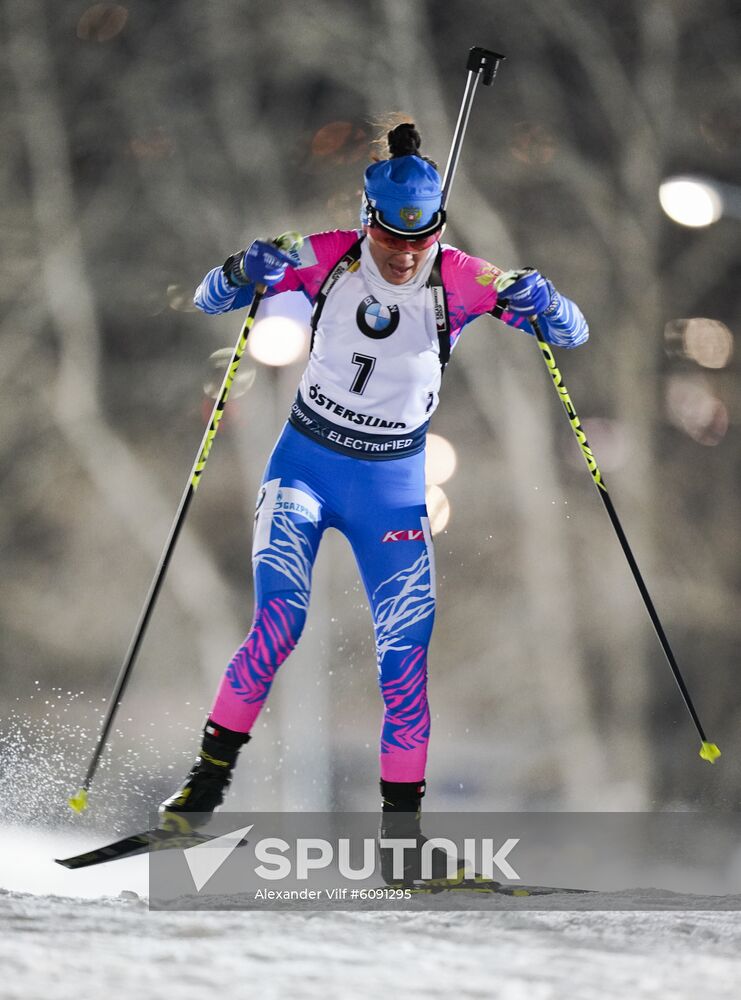 Sweden Biathlon World Cup Women Sprint