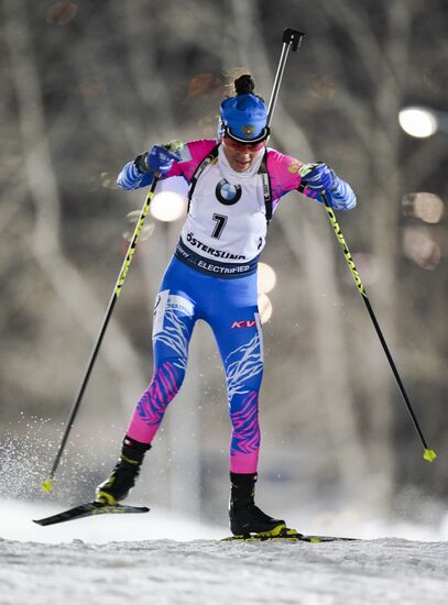 Sweden Biathlon World Cup Women Sprint