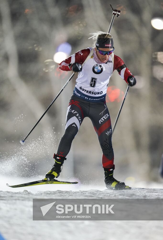 Sweden Biathlon World Cup Women Sprint