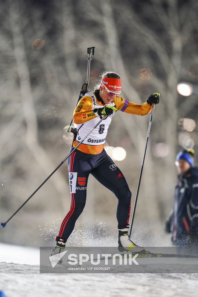 Sweden Biathlon World Cup Women Sprint