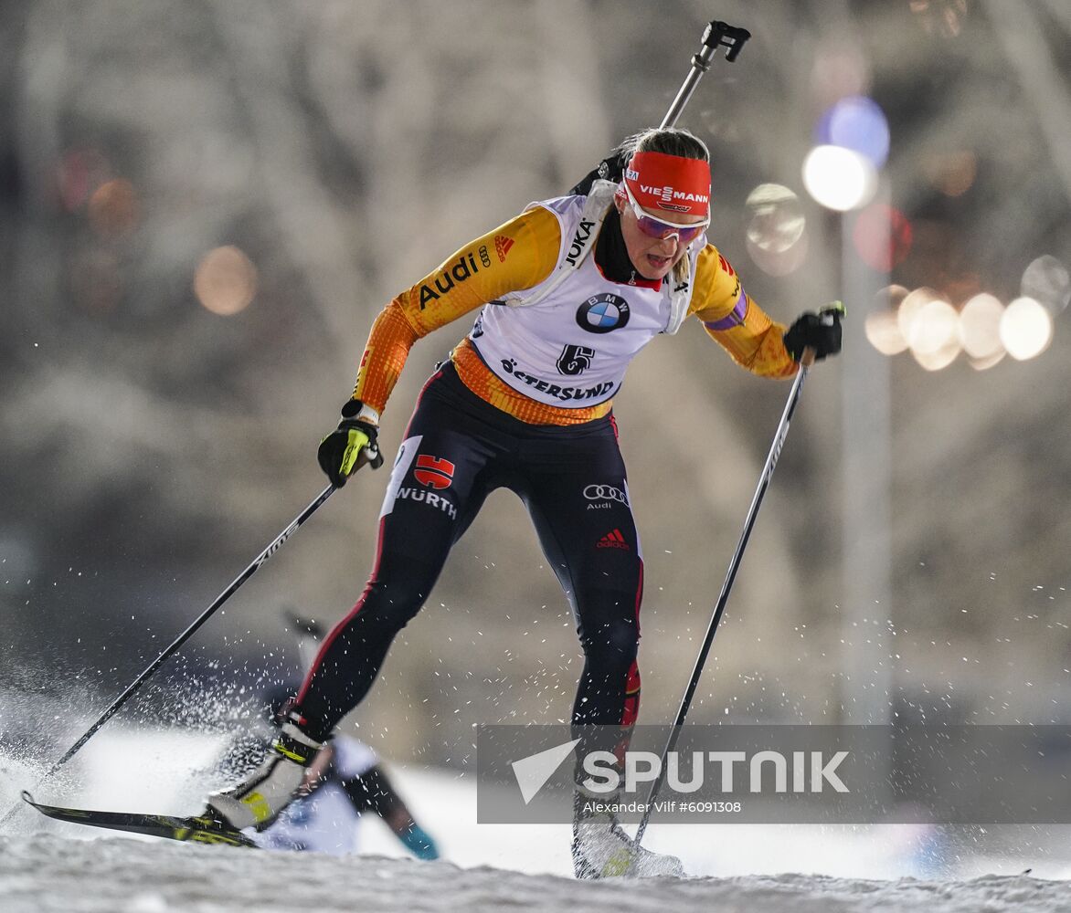 Sweden Biathlon World Cup Women Sprint