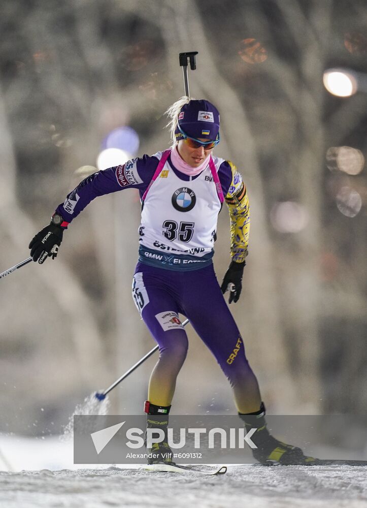 Sweden Biathlon World Cup Women Sprint