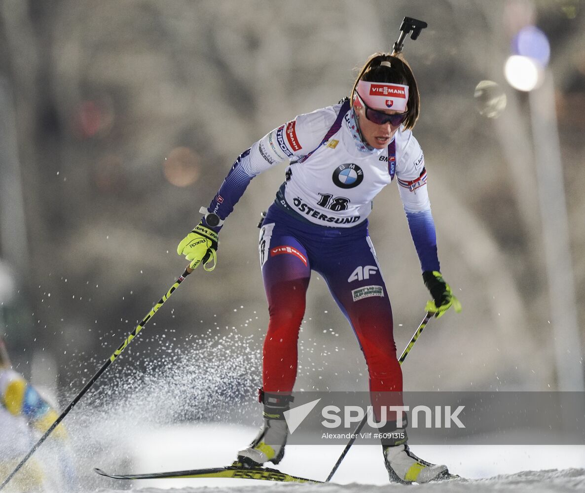 Sweden Biathlon World Cup Women Sprint