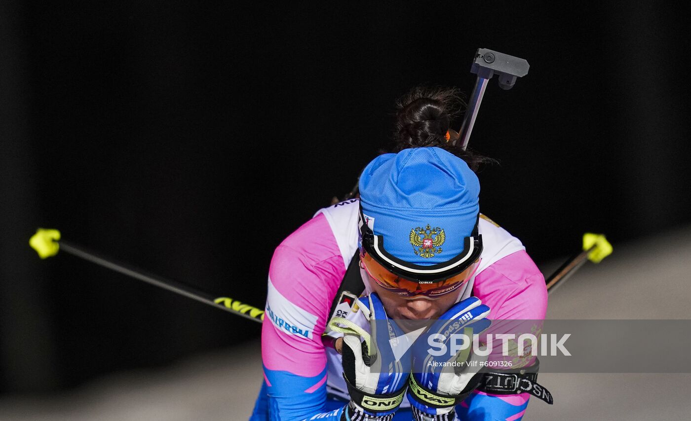 Sweden Biathlon World Cup Women Sprint