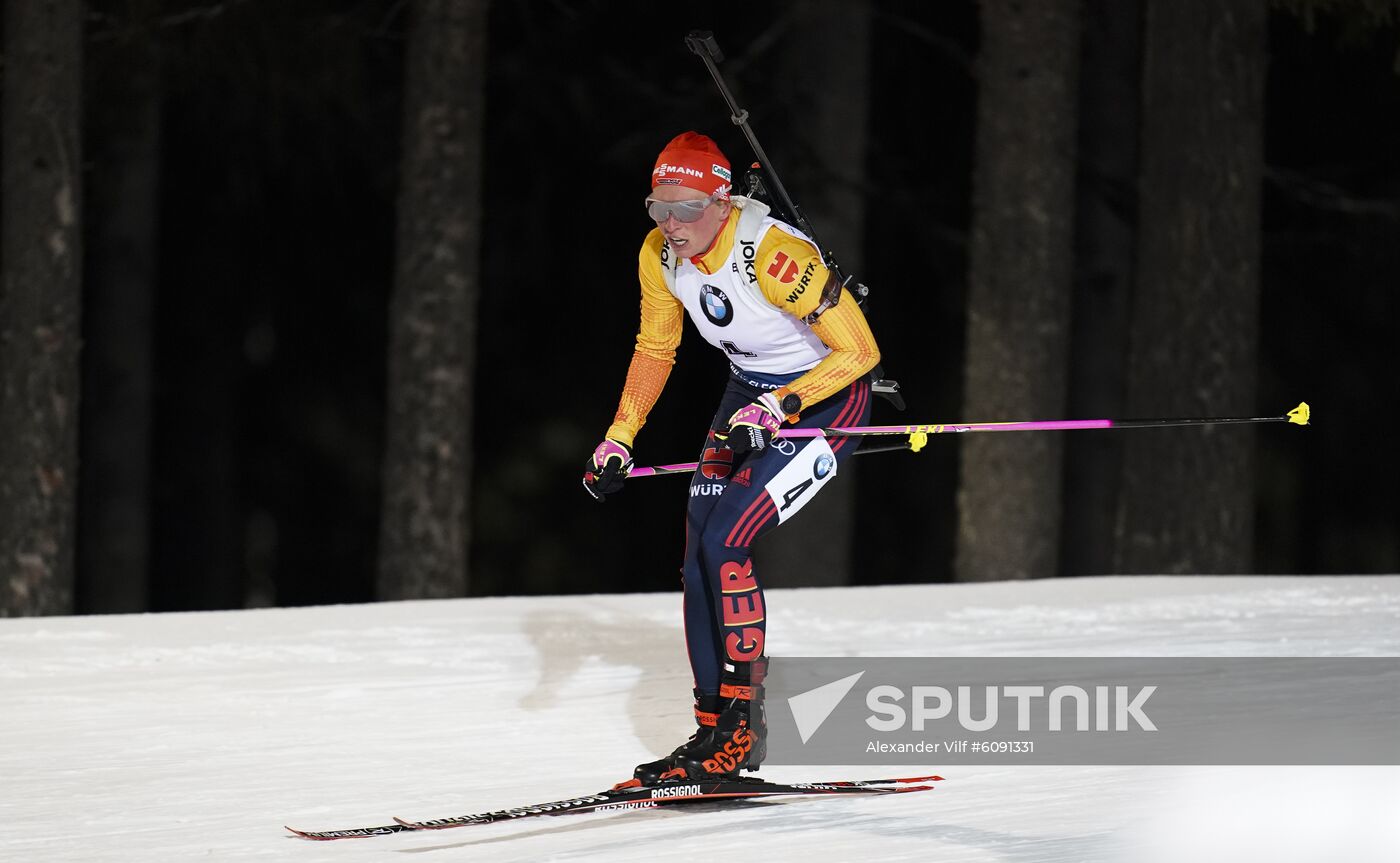 Sweden Biathlon World Cup Women Sprint