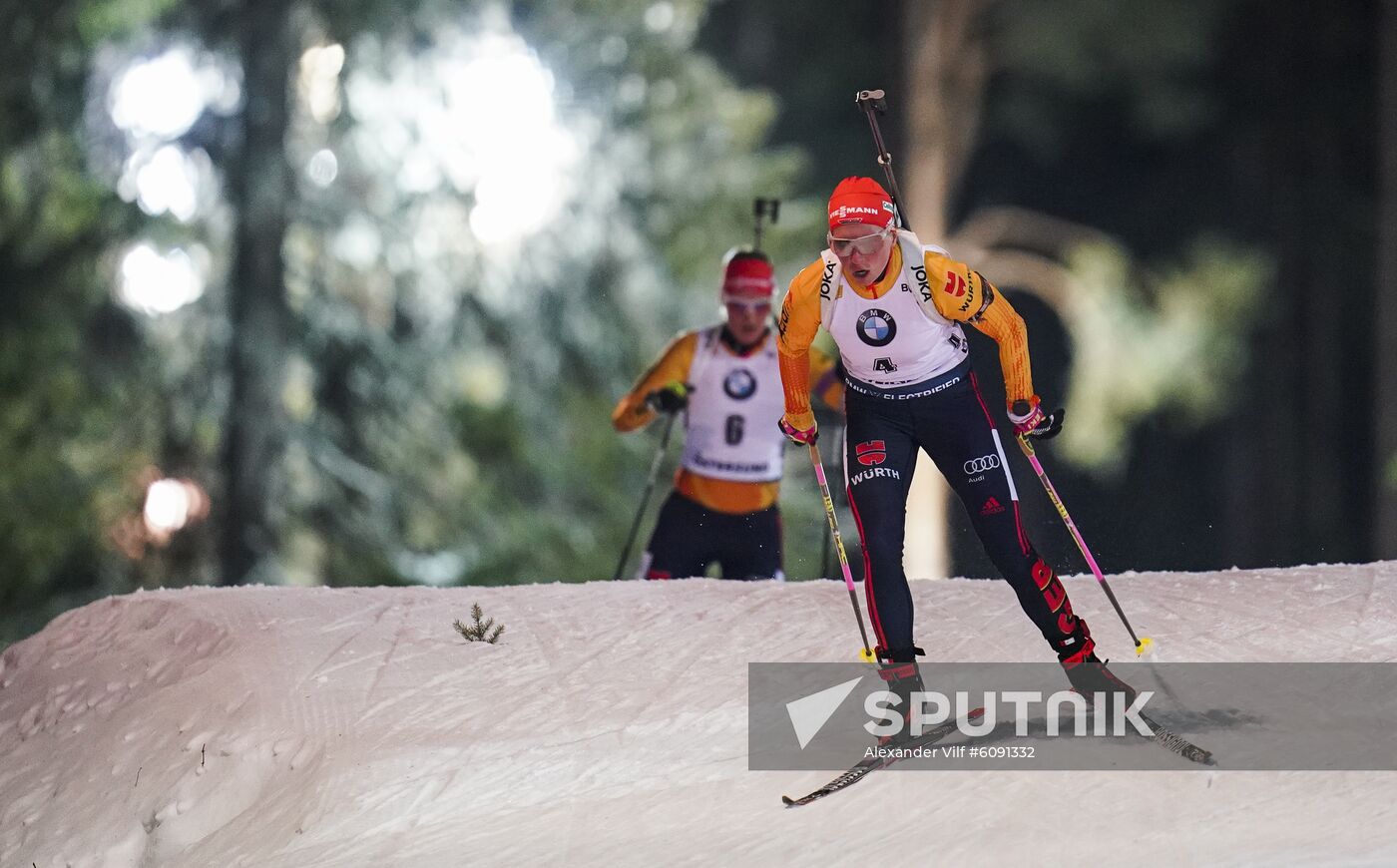 Sweden Biathlon World Cup Women Sprint