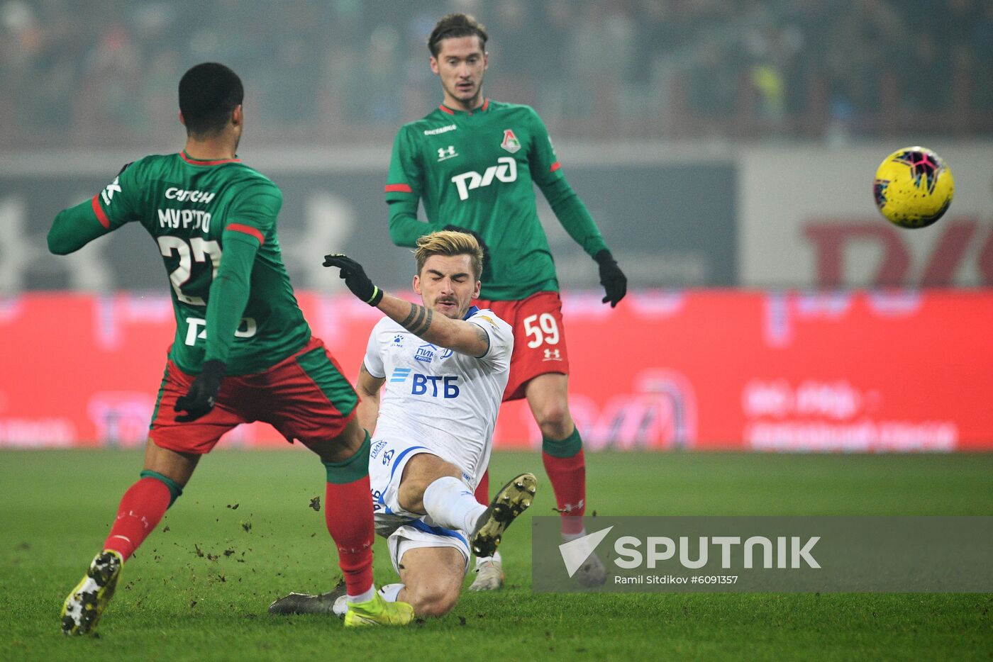 Russia Soccer Premier-League Lokomotiv - Dinamo