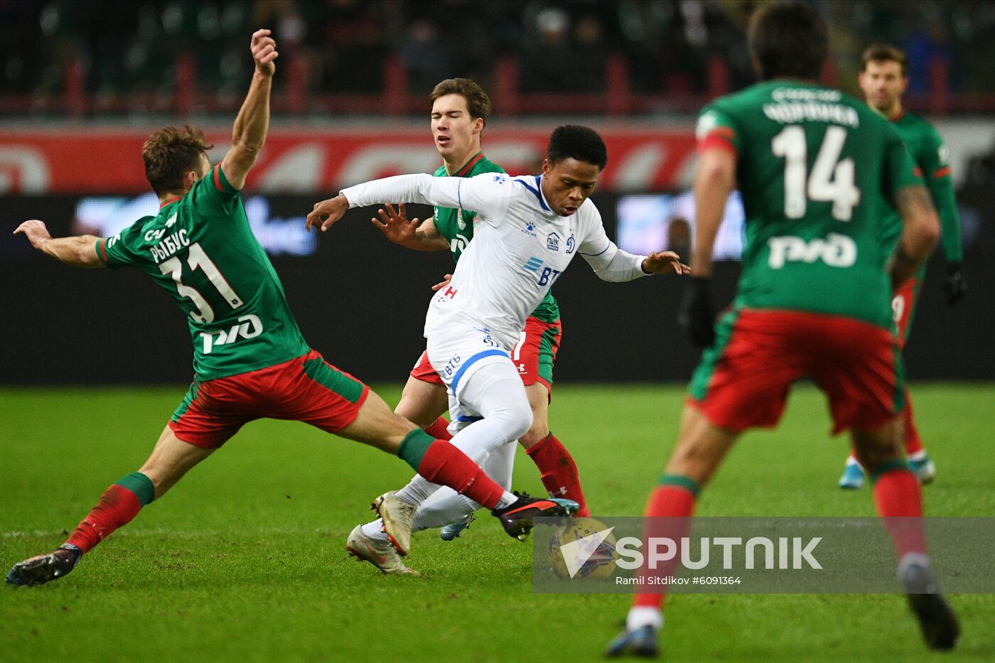 Russia Soccer Premier-League Lokomotiv - Dinamo