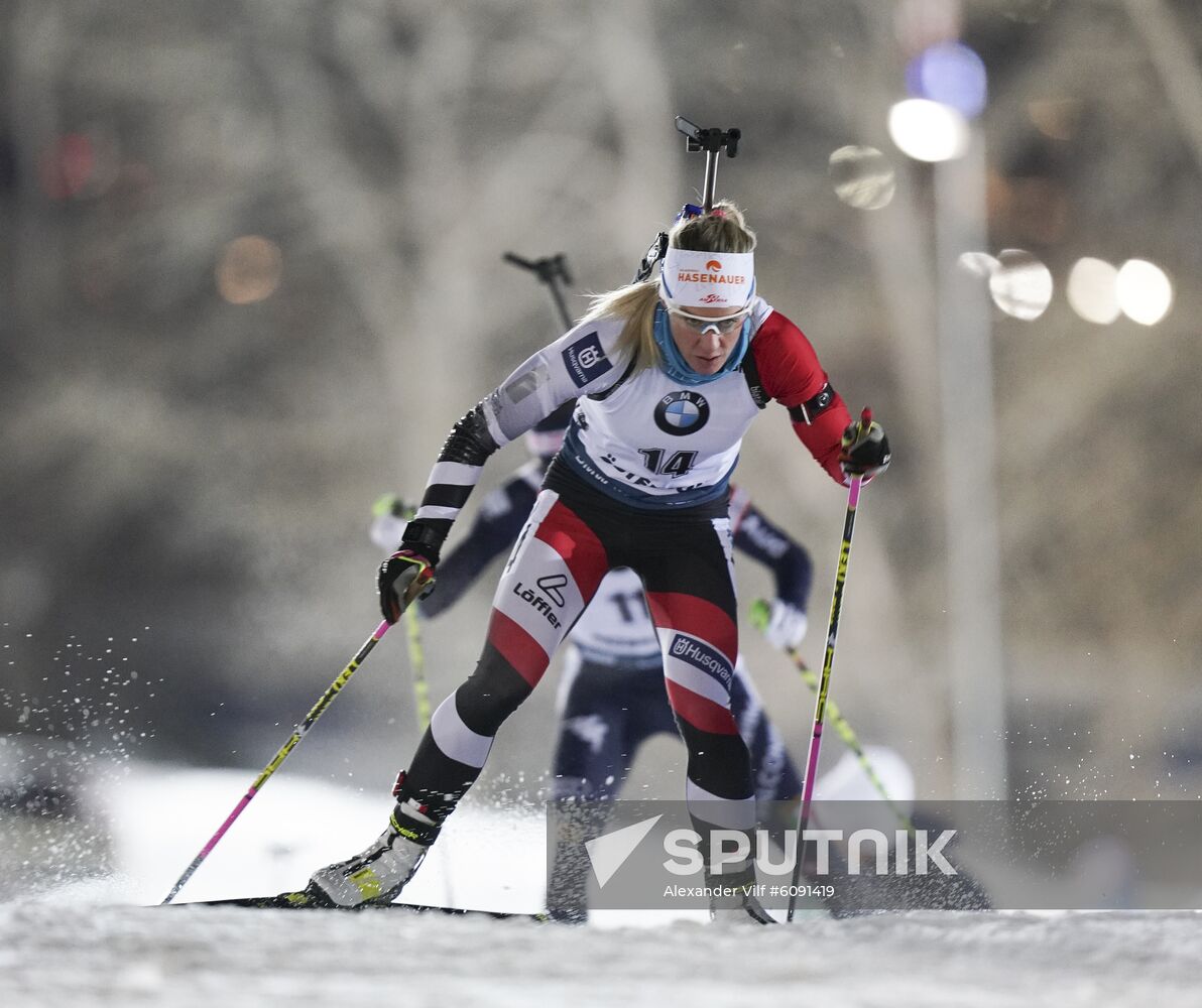 Sweden Biathlon World Cup Women Sprint