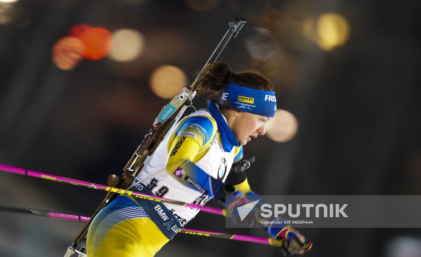 Sweden Biathlon World Cup Women Sprint