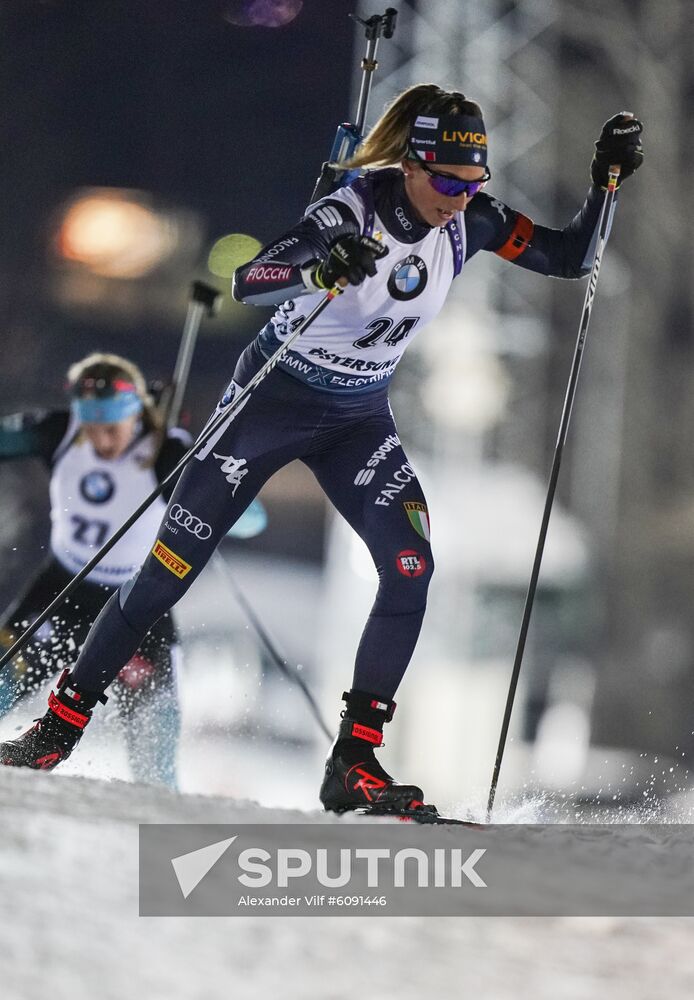 Sweden Biathlon World Cup Women Sprint