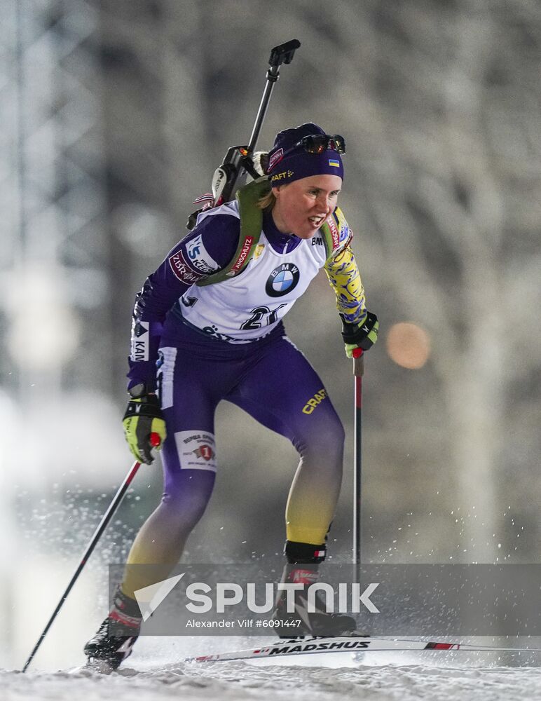 Sweden Biathlon World Cup Women Sprint