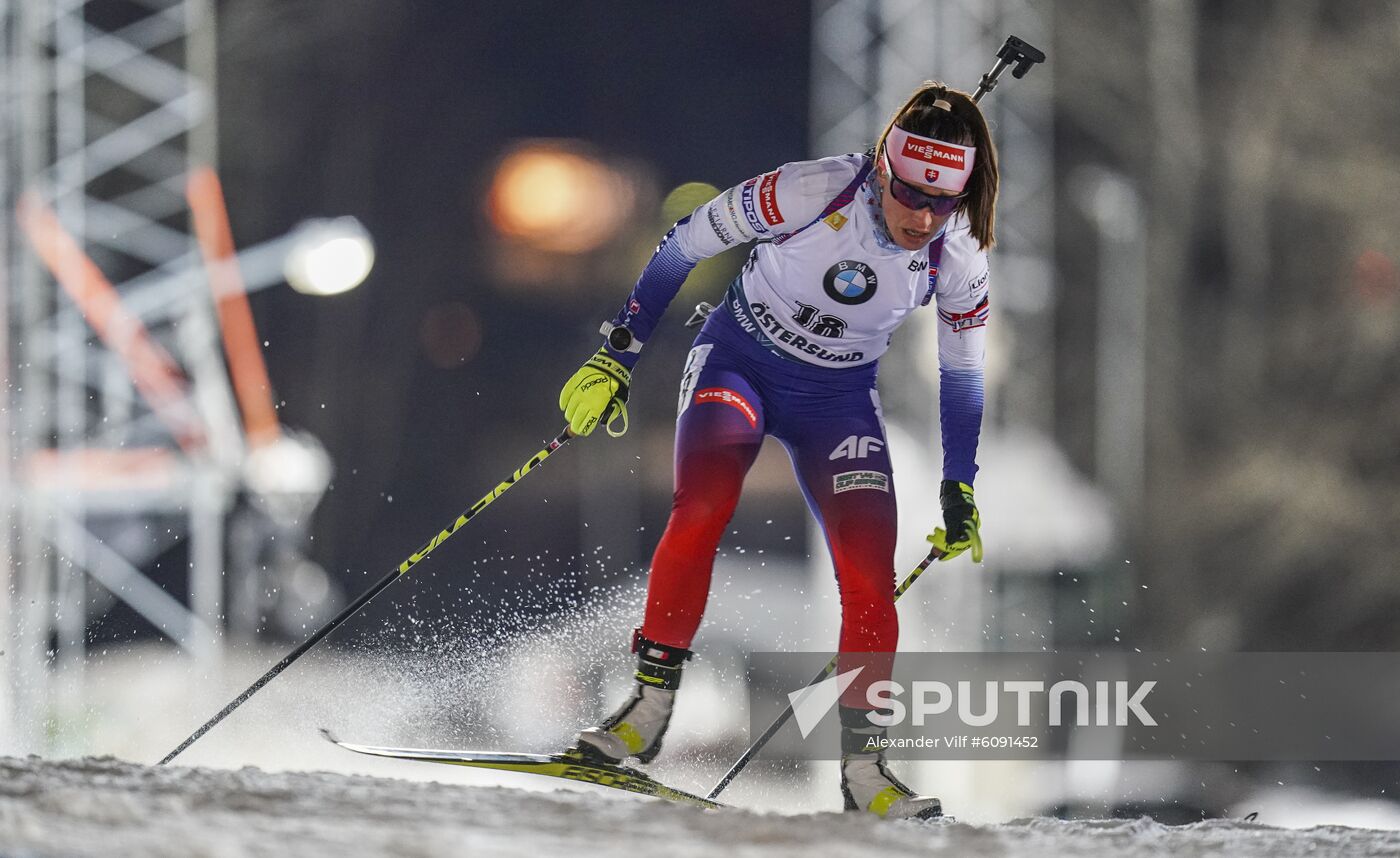 Sweden Biathlon World Cup Women Sprint